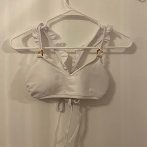 white bikini top